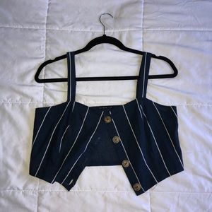 Cotton On Striped Crop Top
